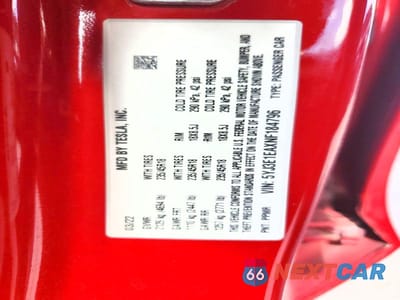 Zdjęcie 12 z 12 samochodu: 2022 TESLA MODEL 3 VIN:5YJ3E1EAXNF184796 - miniatura