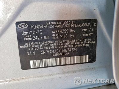 Zdjęcie 12 z 12 samochodu: 2013 HYUNDAI SONATA SE VIN:5NPEC4ACXDH674324 - miniatura