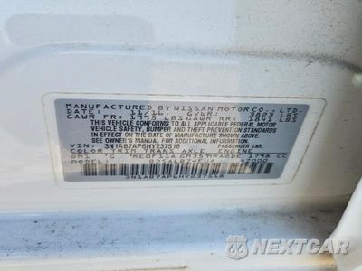 Zdjęcie 12 z 12 samochodu: 2017 NISSAN SENTRA S VIN:3N1AB7AP6HY237518 - miniatura