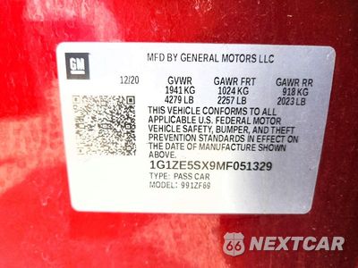 Zdjęcie 12 z 12 samochodu: 2021 CHEVROLET MALIBU PREMIER VIN:1G1ZE5SX9MF051329 - miniatura
