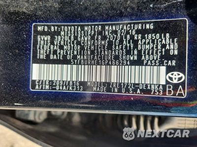 Zdjęcie 12 z 12 samochodu: 2016 TOYOTA COROLLA LE VIN:5YFBURHE1GP466294 - miniatura
