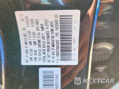 Zdjęcie 12 z 12 samochodu: 2016 HONDA ACCORD EX VIN:1HGCR2F0XGA029890 - miniatura