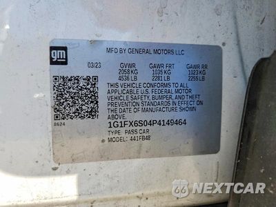 Zdjęcie 13 z 13 samochodu: 2023 CHEVROLET BOLT EV 2LT VIN:1G1FX6S04P4149464 - miniatura