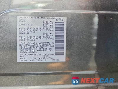Zdjęcie 13 z 13 samochodu: 2015 INFINITI QX60 BASE VIN:5N1AL0MM6FC511269 - miniatura