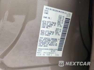 Zdjęcie 12 z 12 samochodu: 2023 NISSAN TITAN PRO-4X VIN:1N6AA1ED6PN106109 - miniatura