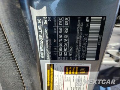 Zdjęcie 12 z 12 samochodu: 2015 MERCEDES-BENZ ML 350 VIN:4JGDA5JBXFA605606 - miniatura