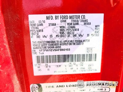 Zdjęcie 12 z 12 samochodu: 2010 FORD F150 SUPERCREW VIN:1FTFW1EV5AFB60103 - miniatura
