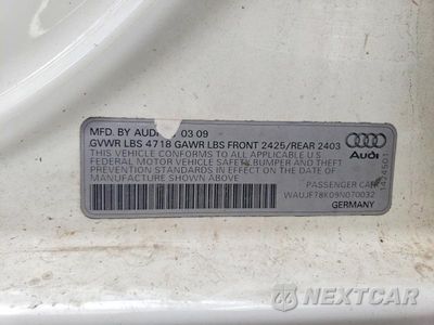 Zdjęcie 12 z 12 samochodu: 2009 AUDI A4 PREMIUM PLUS VIN:WAUJF78K09N070032 - miniatura