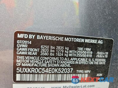 Zdjęcie 14 z 14 samochodu: 2014 BMW X5 XDRIVE35I VIN:5UXKR0C54E0K52037 - miniatura