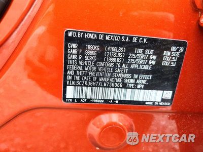 Zdjęcie 14 z 14 samochodu: 2020 HONDA HR-V EXL VIN:3CZRU6H7XLM736066 - miniatura