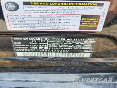 Zdjęcie 13 z 13 samochodu: 2008 MERCEDES-BENZ S 550 VIN:WDDNG71X98A175350 - miniatura