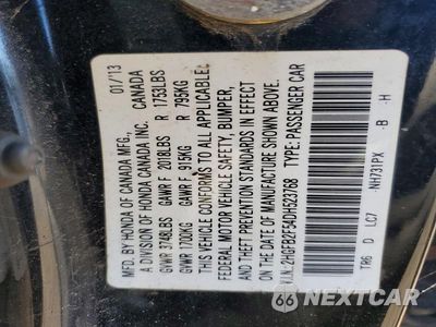 Zdjęcie 12 z 12 samochodu: 2013 HONDA CIVIC LX VIN:2HGFB2F54DH523768 - miniatura
