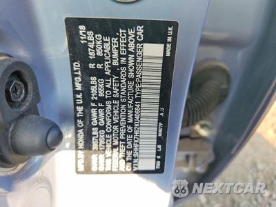 Zdjęcie 12 z 12 samochodu: 2019 HONDA CIVIC EX VIN:SHHFK7H62KU406841 - miniatura