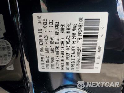 Zdjęcie 12 z 12 samochodu: 2009 ACURA TSX VIN:JH4CU26679C013802 - miniatura