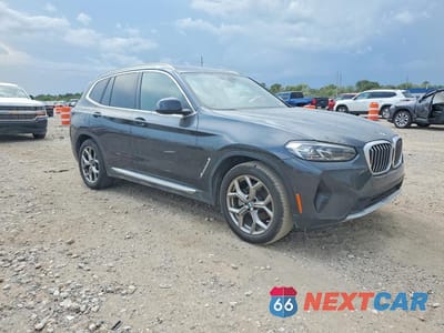 Czwarte zdjęcie samochodu z boku: 2023 BMW X3 SDRIVE30I VIN:5UX43DP03P9P37798 - miniatura