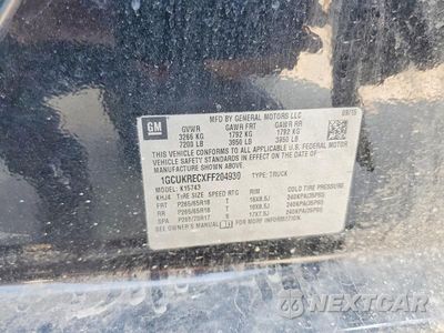 Zdjęcie 12 z 12 samochodu: 2015 CHEVROLET SILVERADO K1500 LT VIN:1GCUKRECXFF204930 - miniatura