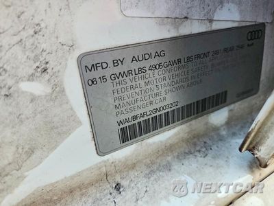 Zdjęcie 12 z 12 samochodu: 2016 AUDI A4 PREMIUM S-LINE VIN:WAUBFAFL2GN003202 - miniatura