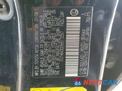 Zdjęcie 12 z 12 samochodu: 2006 LEXUS ES 330 VIN:JTHBA30G965172557 - miniatura
