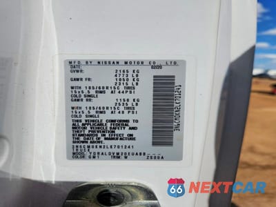 Zdjęcie 13 z 13 samochodu: 2020 NISSAN NV200 S DELIVERY VAN VIN:3N6CM0KN2LK701241 - miniatura