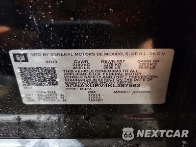 Zdjęcie 13 z 13 samochodu: 2019 CHEVROLET EQUINOX LT VIN:3GNAXUEV4KL287593 - miniatura
