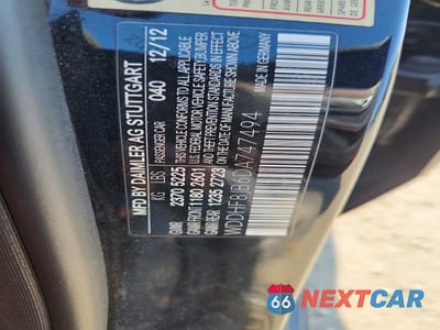 Zdjęcie 12 z 12 samochodu: 2013 MERCEDES-BENZ E 350 4MATIC VIN:WDDHF8JB6DA747494 - miniatura