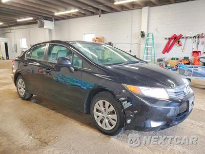 Czwarte zdjęcie samochodu z boku: 2012 HONDA CIVIC LX VIN:19XFB2F57CE070870 - miniatura