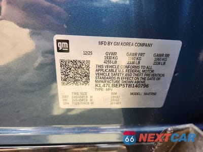 Zdjęcie 14 z 14 samochodu: 2026 BUICK ENVISTA SPORT TOURING VIN:KL47LBEP5TB140796 - miniatura