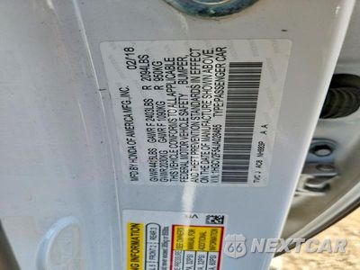 Zdjęcie 13 z 13 samochodu: 2018 HONDA ACCORD EXL VIN:1HGCV2F54JA026465 - miniatura