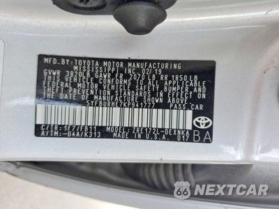 Zdjęcie 12 z 12 samochodu: 2019 TOYOTA COROLLA LE VIN:5YFBURHE7KP941777 - miniatura