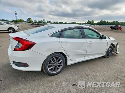 Trzecie zdjęcie samochodu z tyłu: 2019 HONDA CIVIC EX VIN:19XFC1F32KE002514 - miniatura