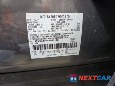 Zdjęcie 13 z 13 samochodu: 2025 FORD EXPLORER ACTIVE VIN:1FMUK8DH9SGA21204 - miniatura