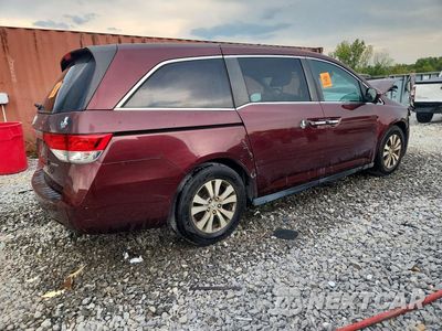 Trzecie zdjęcie samochodu z tyłu: 2016 HONDA ODYSSEY SE VIN:5FNRL5H32GB107234 - miniatura