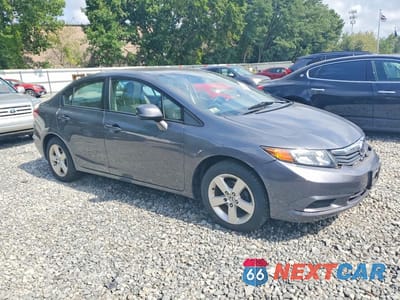 Czwarte zdjęcie samochodu z boku: 2012 HONDA CIVIC EX VIN:19XFB2F81CE304690 - miniatura