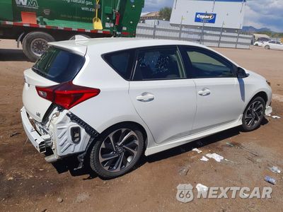 Trzecie zdjęcie samochodu z tyłu: 2018 TOYOTA COROLLA IM BASE VIN:JTNKARJE5JJ567784 - miniatura