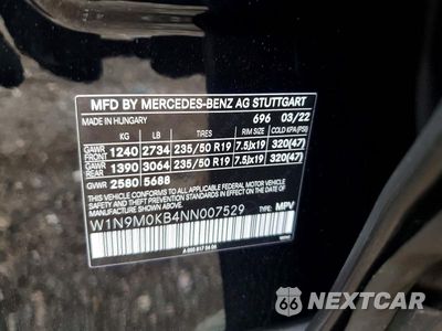 Zdjęcie 13 z 13 samochodu: 2022 MERCEDES-BENZ EQB 300 4MATIC VIN:W1N9M0KB4NN007529 - miniatura