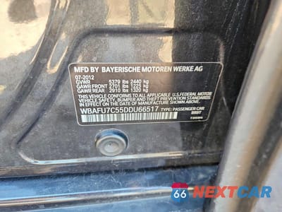 Zdjęcie 12 z 12 samochodu: 2013 BMW 535 XI VIN:WBAFU7C55DDU66517 - miniatura