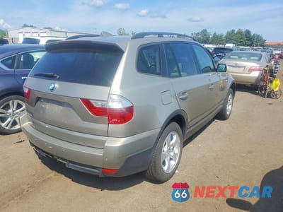 Trzecie zdjęcie samochodu z tyłu: 2008 BMW X3 3.0SI VIN:WBXPC93498WJ03065 - miniatura
