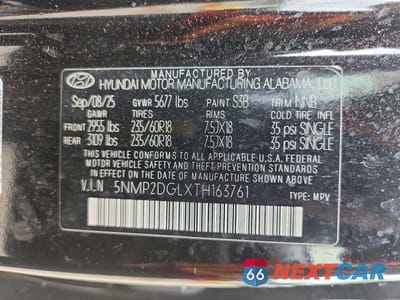 Zdjęcie 14 z 14 samochodu: 2026 HYUNDAI SANTA FE SEL VIN:5NMP2DGLXTH163761 - miniatura