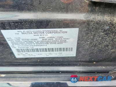 Zdjęcie 12 z 12 samochodu: 2010 MAZDA 6 I VIN:1YVHZ8CH2A5M24111 - miniatura