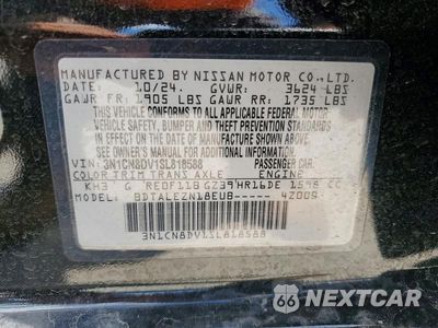 Zdjęcie 12 z 12 samochodu: 2025 NISSAN VERSA S VIN:3N1CN8DV1SL818588 - miniatura