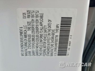 Zdjęcie 13 z 13 samochodu: 2026 HONDA ODYSSEY EXL VIN:5FNRL6H69TB057796 - miniatura