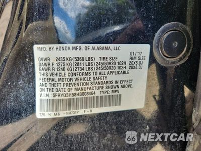 Zdjęcie 13 z 13 samochodu: 2017 ACURA MDX TECHNOLOGY VIN:5FRYD3H58HB008464 - miniatura