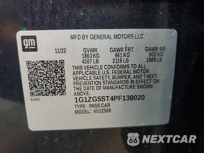 Zdjęcie 12 z 12 samochodu: 2023 CHEVROLET MALIBU RS VIN:1G1ZG5ST4PF138020 - miniatura