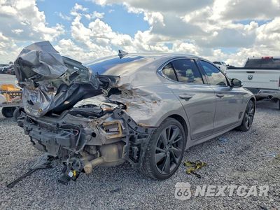 Trzecie zdjęcie samochodu z tyłu: 2023 GENESIS G70 2.0T VIN:KMTG34TA4PU107722 - miniatura