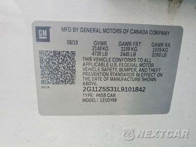 Zdjęcie 12 z 12 samochodu: 2020 CHEVROLET IMPALA LT VIN:2G11Z5S31L9101842 - miniatura