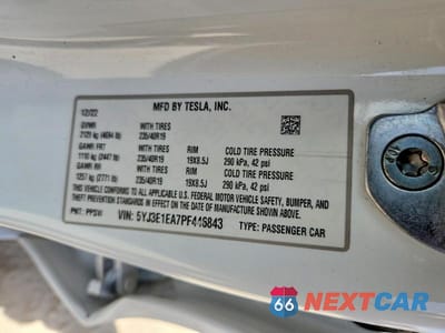 Zdjęcie 13 z 13 samochodu: 2023 TESLA MODEL 3 VIN:5YJ3E1EA7PF446843 - miniatura