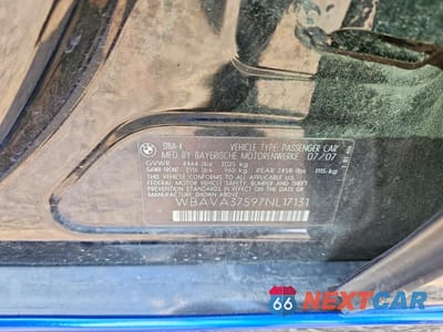 Zdjęcie 12 z 12 samochodu: 2007 BMW 3 SERIES I VIN:WBAVA37597NL17131 - miniatura
