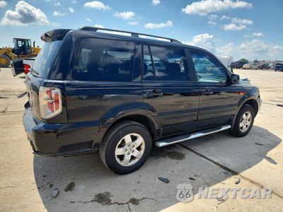 Trzecie zdjęcie samochodu z tyłu: 2007 HONDA PILOT EXL VIN:2HKYF18687H523103 - miniatura