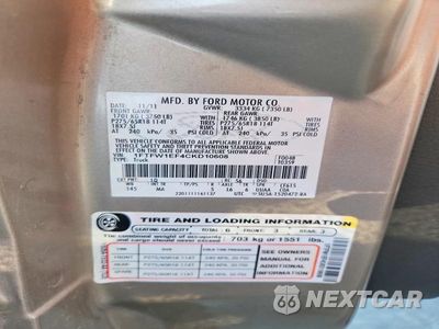 Zdjęcie 12 z 12 samochodu: 2012 FORD F150 SUPERCREW VIN:1FTFW1EF4CKD10608 - miniatura