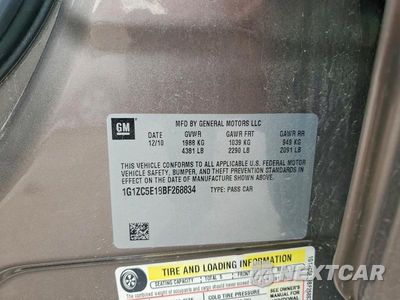 Zdjęcie 13 z 13 samochodu: 2011 CHEVROLET MALIBU 1LT VIN:1G1ZC5E18BF268834 - miniatura